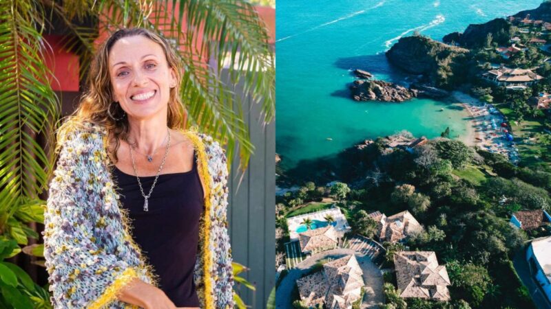 Este é o apartamento que Katyna Huberman aluga para turistas em Búzios