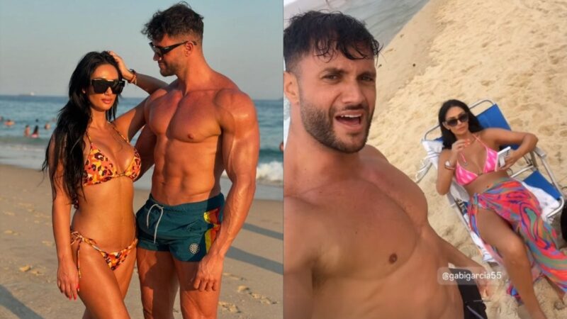 Pamela Díaz saiu de férias com Fabio Agostini para o Brasil e eles compartilharam imagens da viagem