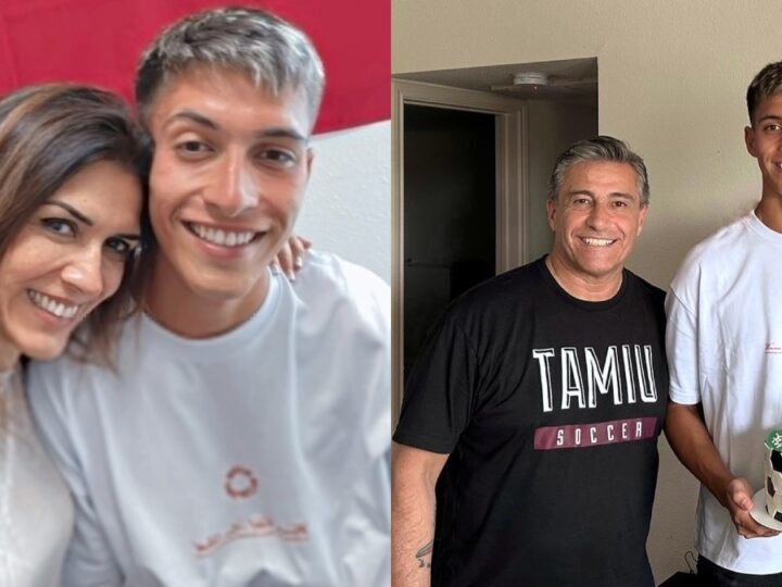 Ivette Vergara e Fernando Solabarrieta visitaram o filho que mora nos Estados Unidos no aniversário dele