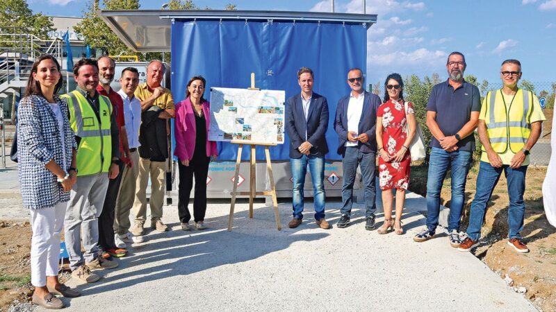 Paneque visita obra “pioneira” da estação de tratamento de esgotos de Figueres